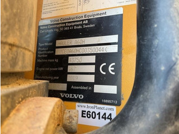 Knickgelenkter Dumper Volvo A60H: das Bild 5