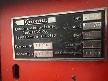Erntemaschine Grimme DL1500: das Bild 2