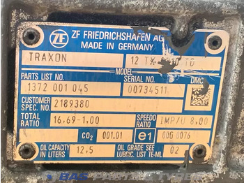 Getriebe für LKW DAF CF Euro 6 DAF 12TX2210 TD TraXon Versnellingsbak 2021008: das Bild 5 Getriebe für LKW DAF CF Euro 6 DAF 12TX2210 TD TraXon Versnellingsbak 2021008: das Bild 5