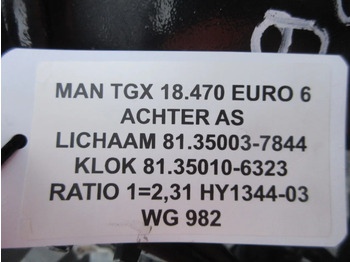 Hinterachse für LKW MAN 81.35003-7844 // 81.35010-6323 RATIO 1=2,31 HT 1344-03 MODEL 2022: das Bild 5