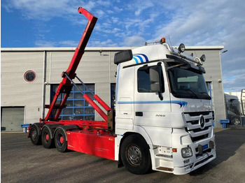 Abrollkipper Mercedes-Benz Actros 3260 V8 / 15,9L / 8X4 / BIG AXLE / PALFINGER T26 HOOKLIFT / LIFT+LENKACHSE / FULL-AIR / AIRCO / AUTOMATIC / EURO-5 / 2013: das Bild 4