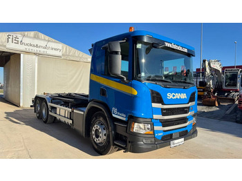 Containerwagen/ Wechselfahrgestell LKW Scania P 360 6x2 palfinger abroll tipper - steering axle: das Bild 3