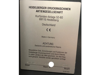 Offsetdruckmaschine straight two-colour Heidelberg Speedmaster SM 74-2: das Bild 3