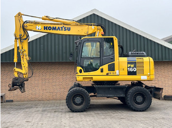 Mobilbagger Komatsu PW160-8: das Bild 2