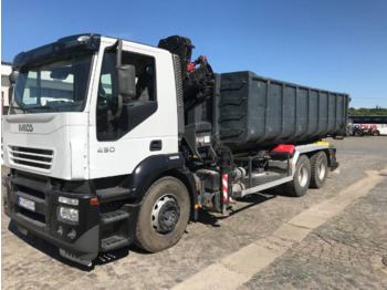 Abrollkipper, Autokran Iveco STRALIS, 260S43Y/TN, hákový nosič kontajnerov s hydraulickým žeriavom: das Bild 5