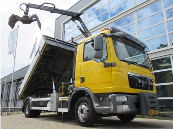 Kipper, Autokran MAN 12.220 4X2 BB EEV + Palfinger PK4501: das Bild 2