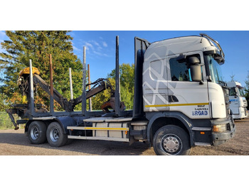 Holztransporter, Autokran Scania G480: das Bild 2
