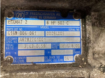 Getriebe für Bus ZF Getriebe ZF 6HP 502C 5HP502C 4149004061 Mercedes Citaro Ecomat 2: das Bild 2