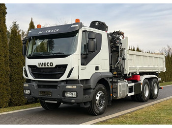 Kipper Iveco TRAKKER 450 6X4 PODWÓJNA HYDRO-BURTA HIAB 104: das Bild 4
