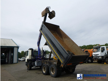 Autokran DAF CF 75.310 6x4 RHD tipper + HMF 1144 K-1 + grapple: das Bild 3