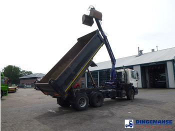 Autokran DAF CF 75.310 6x4 RHD tipper + HMF 1144 K-1 + grapple: das Bild 4