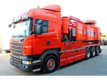 Saug-/ Spülfahrzeug Scania R560 V8 8x4 Kroll 20m³ WRG 2x HD-Pumpe 620 Liter: das Bild 4