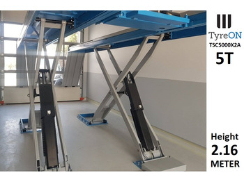 Werkstattgerät TSC5000X2A Alignment scissor lift - On floor - Free wheel lifting system - 5.3 m lightened runways - 5T- Mounted on the floor: das Bild 3 Werkstattgerät TSC5000X2A Alignment scissor lift - On floor - Free wheel lifting system - 5.3 m lightened runways - 5T- Mounted on the floor: das Bild 3