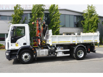 Kipper, Autokran IVECO Eurocargo 160-250 / Fassi F95 crane / 120 tho. km / 3-sided tipper: das Bild 5