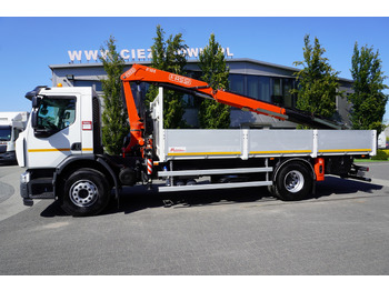 Pritsche LKW, Autokran RENAULT C280 DTI 8 / FASSI crane 5.6 T / range 8 m / Flatbed 15 EPAL: das Bild 2