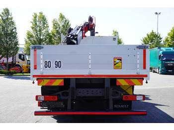 Pritsche LKW, Autokran RENAULT C280 DTI 8 / FASSI crane 5.6 T / range 8 m / Flatbed 15 EPAL: das Bild 4