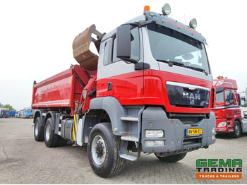 Kipper, Autokran MAN TGS 26.400 6x6 4 Daycab Euro4 - HMF1643Z2 - Hyva 2-Zijdige Kipper 5.4m. - REBUILT ENGINE - TOP! (V584): das Bild 3