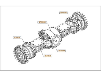 CASE Hinterachse