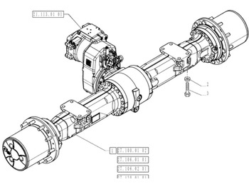 CASE Hinterachse