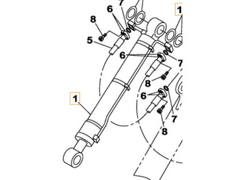 CASE Hydraulikzylinder