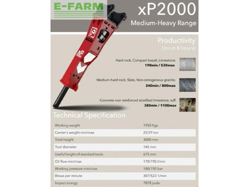 Hydraulikhammer für Baumaschine xp2000: das Bild 2 Hydraulikhammer für Baumaschine xp2000: das Bild 2