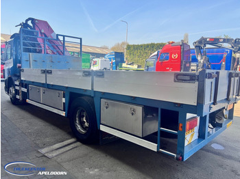 Pritsche LKW, Autokran DAF CF 75.310 Manuel, Steel springs, HMF 1560 K3: das Bild 4