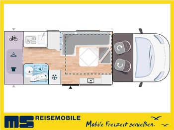 Teilintegriertes Wohnmobil Chausson 660 TITANIUM / -2026 - / 165PS-8G. / XXL-HUBBETT: das Bild 2 Teilintegriertes Wohnmobil Chausson 660 TITANIUM / -2026 - / 165PS-8G. / XXL-HUBBETT: das Bild 2
