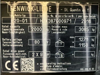 LINDE E20 Gabelstapler