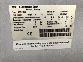 Luftkompressor Alup ADQ 312 Luchtdroger 5.200 L/min. 13 Bar: das Bild 3