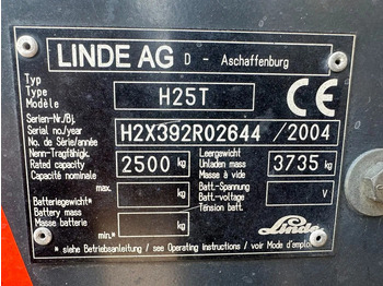 Treibgasstapler Linde H25T 2.5 ton Triplex Freelift Sideshift LPG Heftruck: das Bild 4