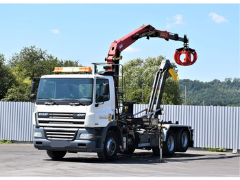 Autokran, Abrollkipper DAF CF 85.340 * ABROLLKIPPER + KRAN * TOP: das Bild 2
