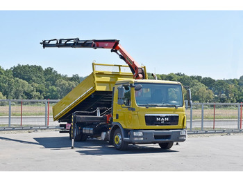 Autokran, Kipper MAN TGL 12.220 Kipper 5,05 m + PK 8501 B *TOPZUSTAND: das Bild 2