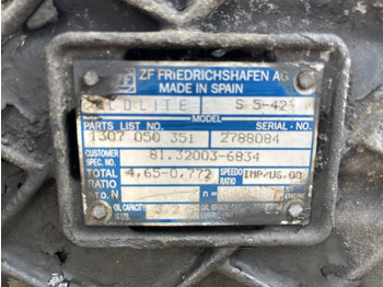 Getriebe und Teile für LKW S5-42,9S1310,FSO-8309A MAN: das Bild 5 Getriebe und Teile für LKW S5-42,9S1310,FSO-8309A MAN: das Bild 5