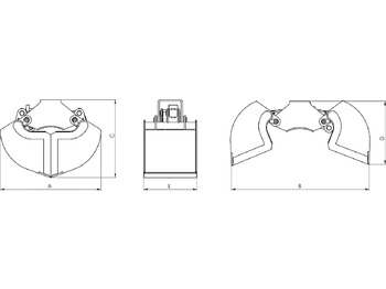 Clamshell bucket with sidewalls BV-L 50 – Leasing Clamshell bucket with sidewalls BV-L 50: das Bild 3