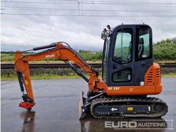 Minibagger 2022 Atlas AC25F Rubber Tracks, Blade, Offset, Pioed, Aux Piping, QH: das Bild 2