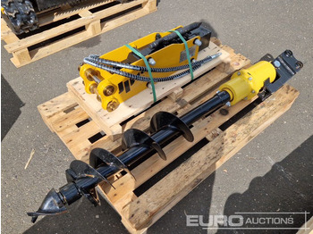 Anbauteil für Bagger Unused Hydraulic Breaker + Auger to suit 1 Ton Mini Excavator: das Bild 4