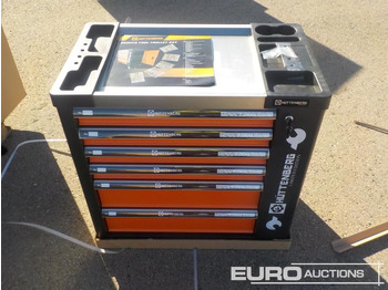 Werkstattgerät Unused Huttenberg Tools Trolley, 220Pcs, Complete with Tools, 6 Drawers  / Carro Porta Herramientas Completo, 6 Cajones: das Bild 2