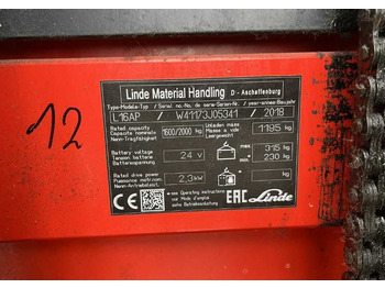 Hochhubwagen Linde L16AP: das Bild 4