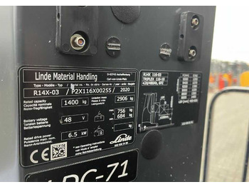 Schubmaststapler Linde R14X-03: das Bild 4 Schubmaststapler Linde R14X-03: das Bild 4