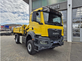 Kipper MAN TGS 18.430 4x4 BL Kran HMF 1130K-RCS Funk AHK: das Bild 3