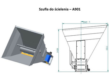 Fütterungstechnik ArkMet szufla do ścielenia A901.150,  1,71m3: das Bild 3
