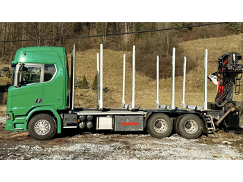 Holztransporter, Autokran Für die Beförderung von Holz SCANIA R580: das Bild 3 Holztransporter, Autokran Für die Beförderung von Holz SCANIA R580: das Bild 3