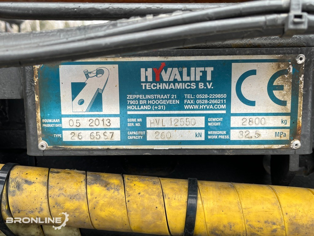 2013 Hyvalift 26 65SZ Konkslift/Hooklift 26t - Hakenlift/ Absetzkipper System: das Bild 5 2013 Hyvalift 26 65SZ Konkslift/Hooklift 26t - Hakenlift/ Absetzkipper System: das Bild 5