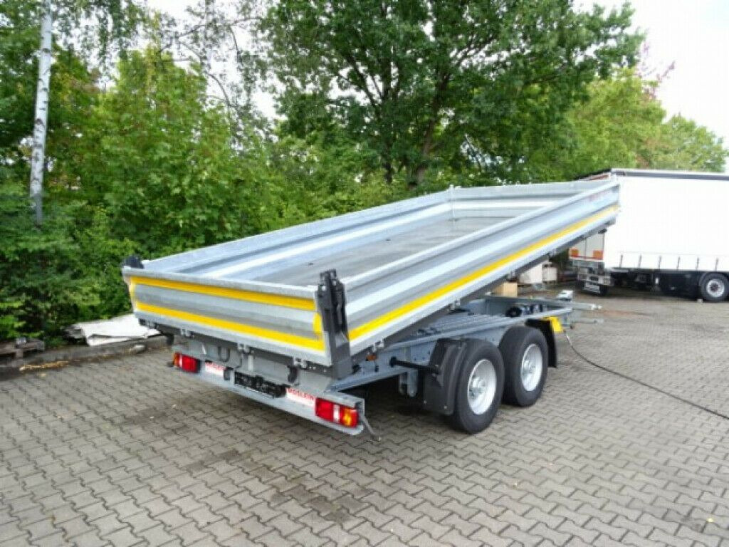 Möslein 13 t Tandem 3- Seitenkipper Tieflader-- Neufahr - Kipper Anhänger: das Bild 3 Möslein 13 t Tandem 3- Seitenkipper Tieflader-- Neufahr - Kipper Anhänger: das Bild 3