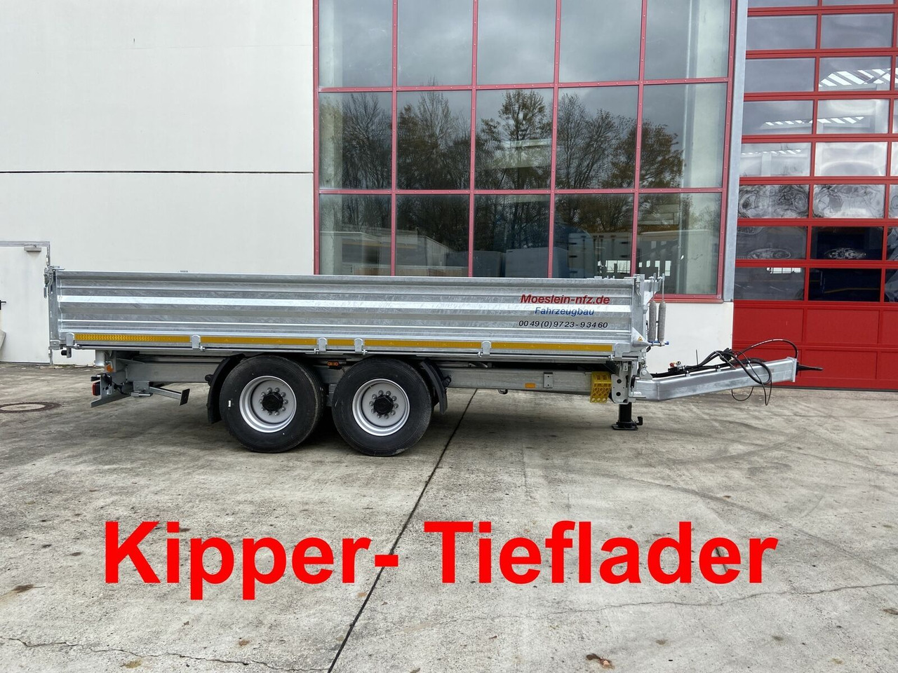 Kipper Anhänger Möslein  14 t Kipper Tieflader 5,70 m lang, Breite Reife: das Bild 13