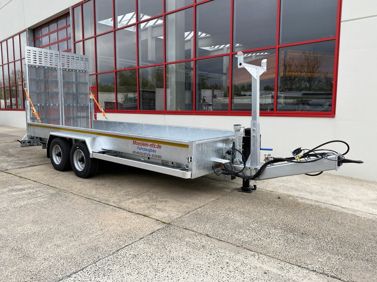 Möslein Tieflader für Fräsen breiten hydraulischen Ramp - Tieflader Anhänger: das Bild 4 Möslein Tieflader für Fräsen breiten hydraulischen Ramp - Tieflader Anhänger: das Bild 4