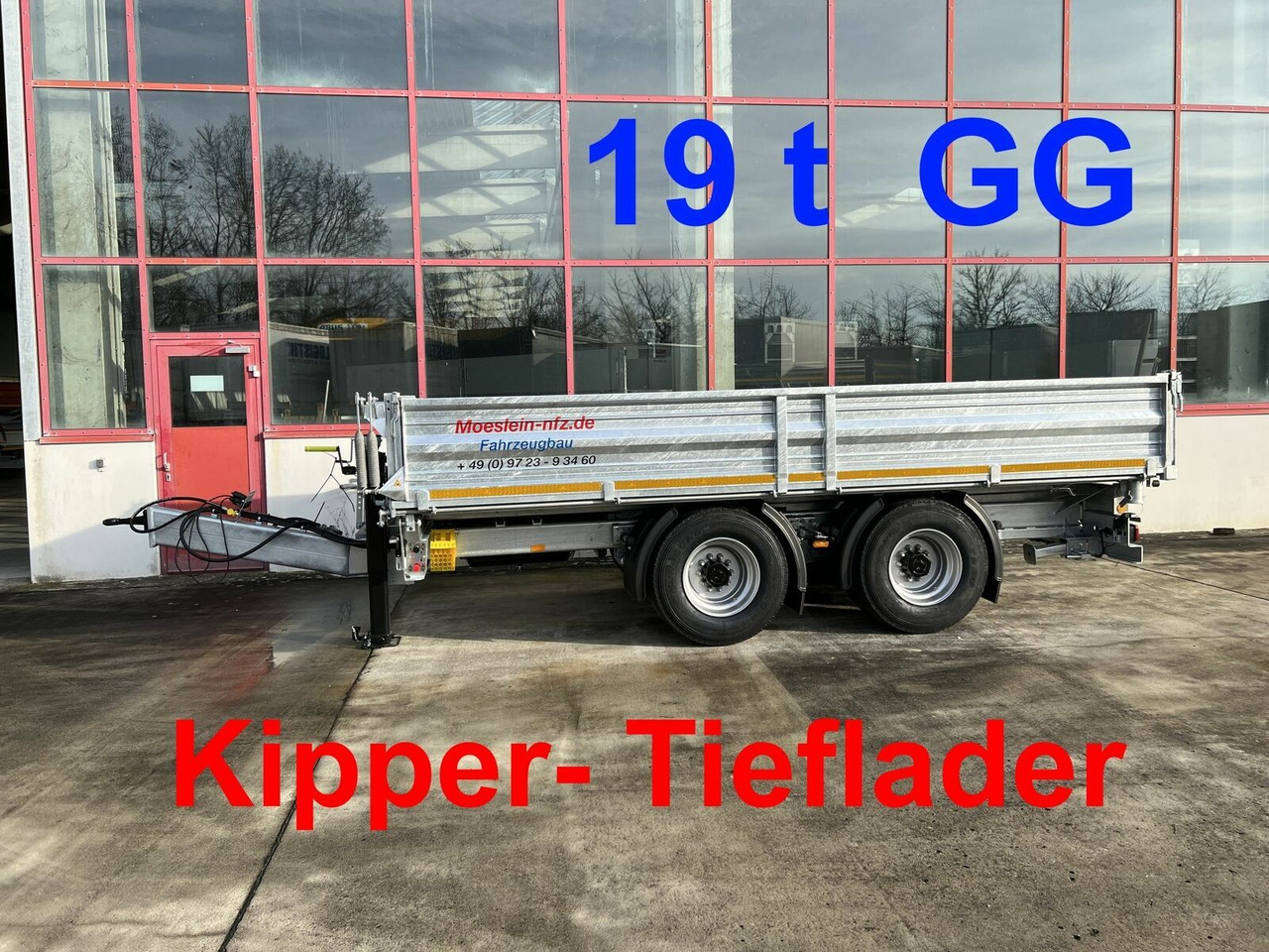 Möslein neuer 19 t Tandemkipper- Tieflader - Kipper Anhänger: das Bild 1 Möslein neuer 19 t Tandemkipper- Tieflader - Kipper Anhänger: das Bild 1