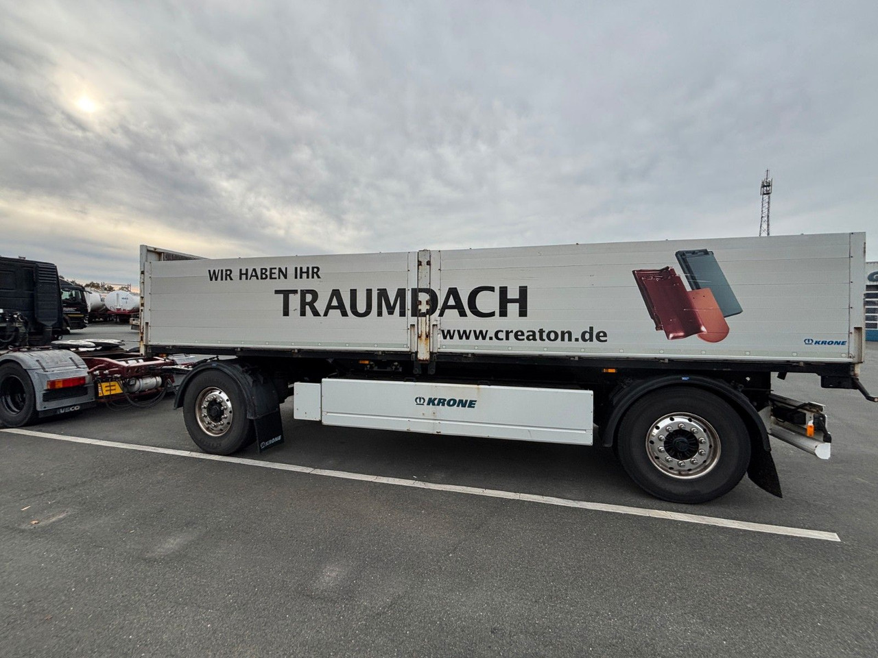Krone AZ18 + Palettenkasten - Pritschenanhänger/ Plattformanhänger: das Bild 5 Krone AZ18 + Palettenkasten - Pritschenanhänger/ Plattformanhänger: das Bild 5
