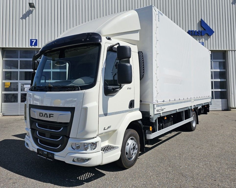 DAF LF 210 7,49t Spier Pritsche-Plane LBW Tageszulas DAF FA LF 210 08t Spier Pritsche mit LBW - Plane LKW: das Bild 1 DAF LF 210 7,49t Spier Pritsche-Plane LBW Tageszulas DAF FA LF 210 08t Spier Pritsche mit LBW - Plane LKW: das Bild 1