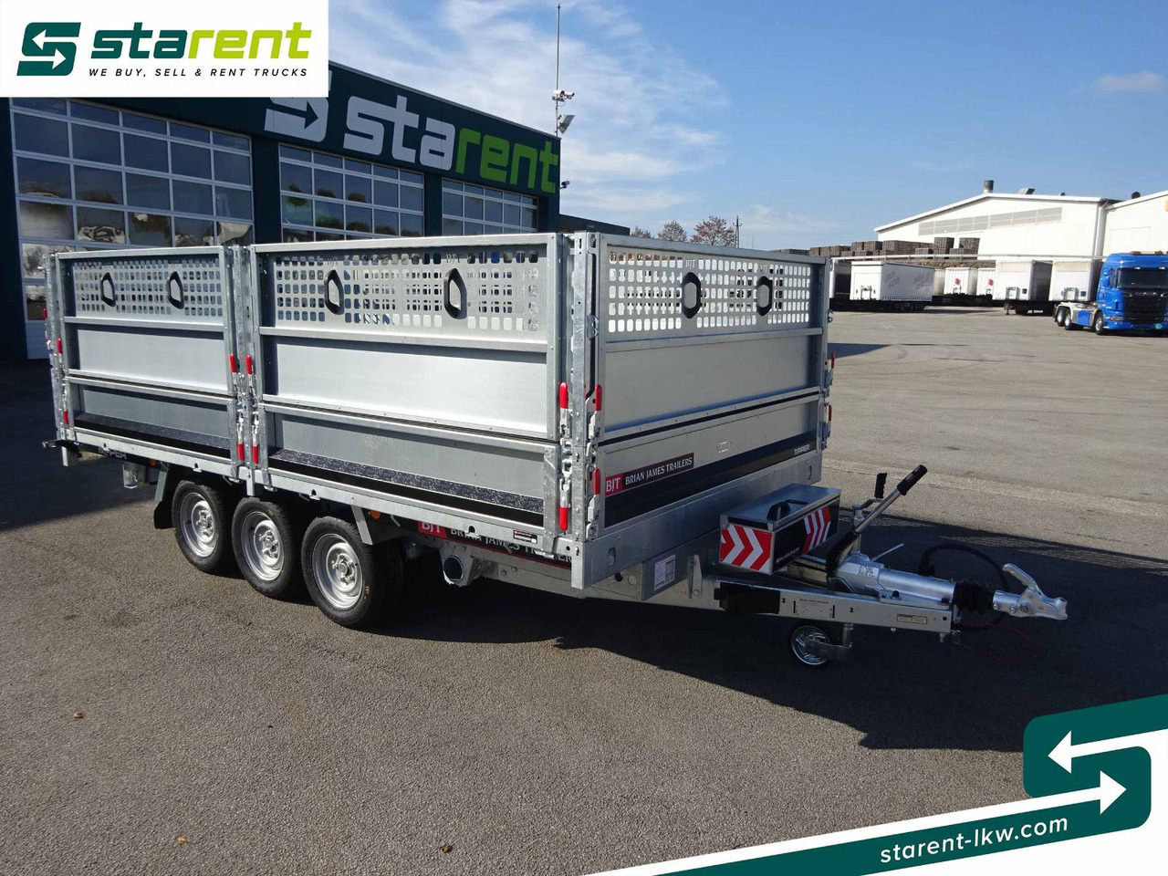 Brian James Trailers Tipper, Elektrisch Kippbar, Rampen - Pritschenanhänger/ Plattformanhänger: das Bild 3 Brian James Trailers Tipper, Elektrisch Kippbar, Rampen - Pritschenanhänger/ Plattformanhänger: das Bild 3